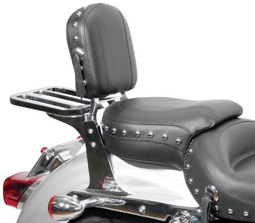 Mustang Setback Sissy Bar Pad - Studs With Conchos Motorcycle Street - 76498