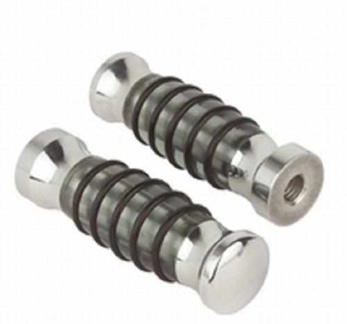 Cateye Customs Aluminum Toe Pegs W/ Smoked Acrylic Accents & O-Rings Motorcycle Street - CEPTSR3