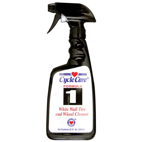 Cycle Care Formula 1 White Wall Tire Cleaner 22OZ Tire Tube