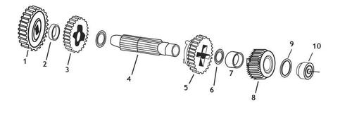 Andrews Countershaft(4) Motorcycle Street - 259010