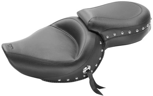 Mustang Wide Touring One-Piece Studded Seat Motorcycle Street - 76142