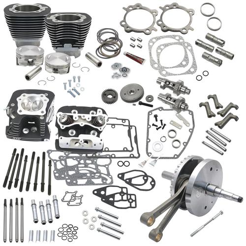 S&S Cycle 124in. Hot Set Up Kits With Heads Motorcycle Street - 900-0569