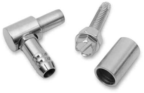 Yost Performance Hi-Flow Fuel Nipple - Single Outlet - Stainless Steel Motorcycle Street - CVN3