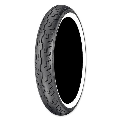 Dunlop D401 100/90-19 Front Whitewall Motorcycle Street Tire