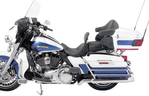 Mustang 1-Piece Lowdown Touring Seat With Driver Backrest - No Studs Motorcycle Street - 79703