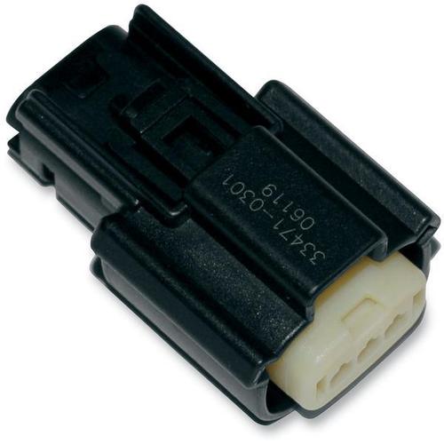 Namz Molex MX 150 Female Connector - 3-Pin - Black Motorcycle Street - NM-33471-0301