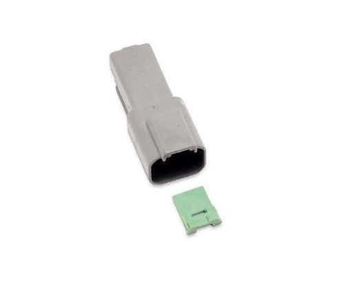Namz Deutsch Receptacle - 2-Pin - Gray Motorcycle Street - DR-2G