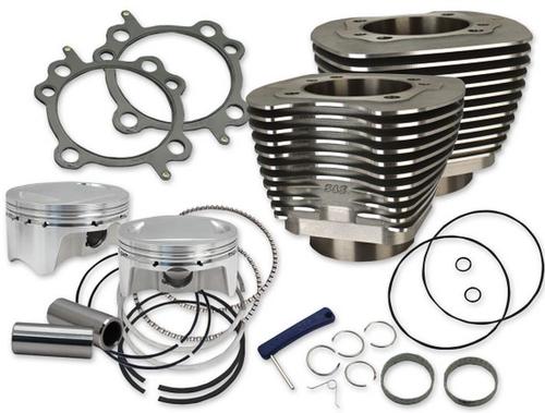 S&S Cycle 107in. Big Bore Kit - Black Powder-Coat Motorcycle Street - 910-0500
