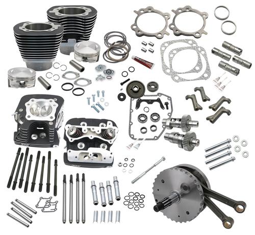 S&s Cycle 124in. Hot Set Up Kits With Heads Cylinder Kits - 900-0565