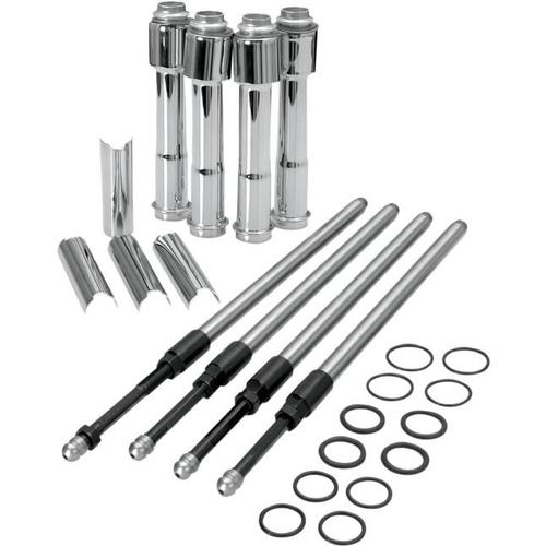 S&S Cycle Adjustable Pushrod Kit With Covers - Quickee Motorcycle Street - 930-0023
