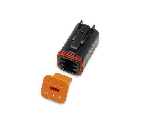 Namz Deutsch Plug - 6-socket - Black Motorcycle Street - DP-6B