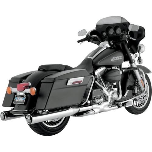 Vance & Hines Monster Round Slip-Ons - Chrome With Chrome Tips Motorcycle Street - 16773