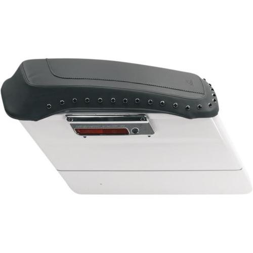 Mustang Saddlebag Lid Covers - Black Studs Motorcycle Street - 77600
