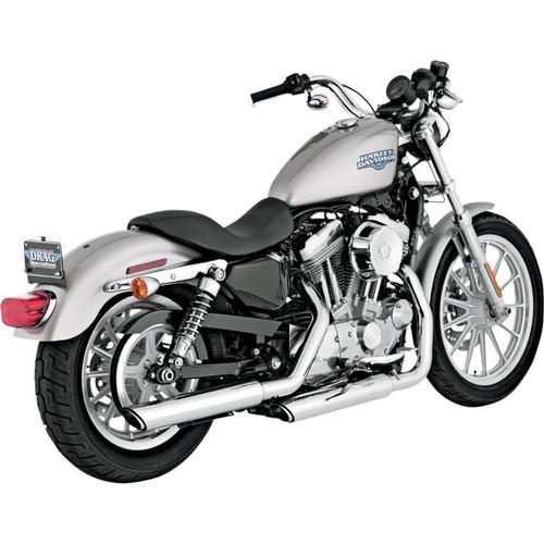 Vance & Hines Twin Slash 3in. Slip-Ons - Chrome Motorcycle Street - 16839