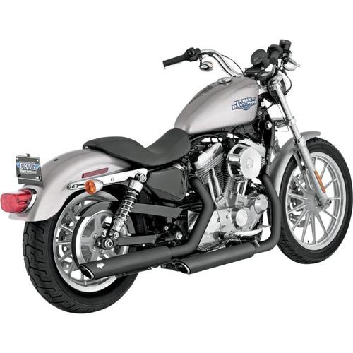 Vance & Hines Twin Slash 3in. Slip-Ons - Black Motorcycle Street - 46839
