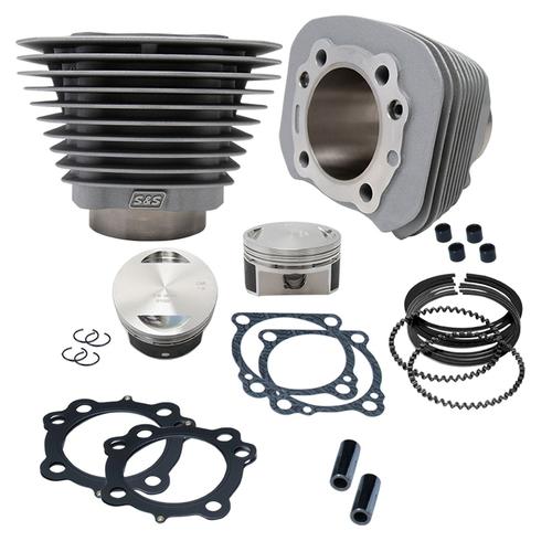 S&S Cycle 1250cc Conversion Kit - Compression 10.3:1 - Silver Motorcycle Street - 910-0433