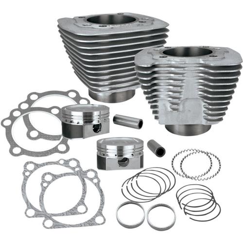 S&S Cycle 1250cc Conversion Kit - Compression 11.2:1 - Silver Powder Coat Motorcycle Street - 910-0436
