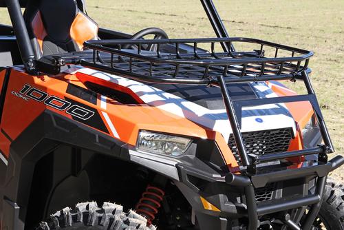 Seizmik Black Polaris General Front Hood Rack ATV - UTV - 08074