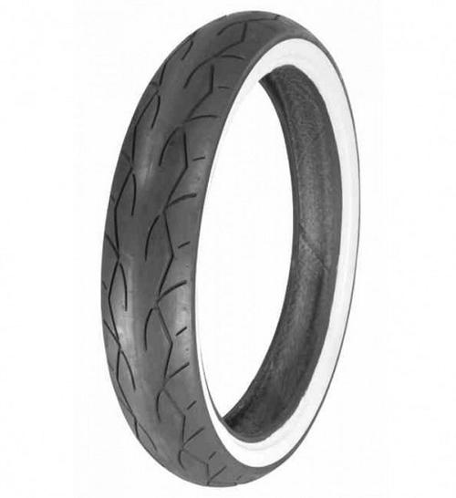 Vee Rubber VRM-302 Twin MT90-16 Front Whitewall Motorcycle Street Tire