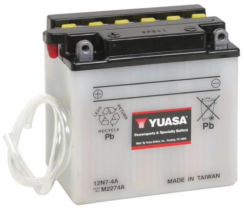 Yuasa 12N7-4A Yumicron Battery Motorcycle Street - YUAM2274A