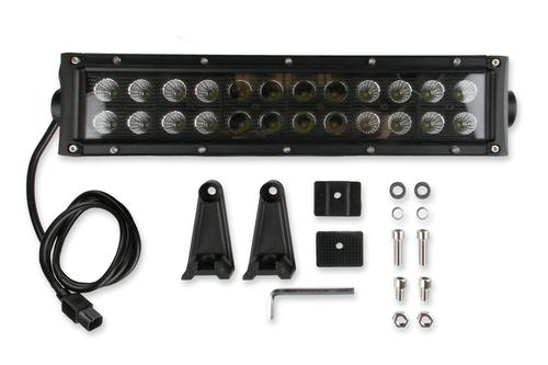 Bright Earth 15" LED Straight Double Row Light Bar With Black Reflector ATV - UTV - LB12BK-BEL