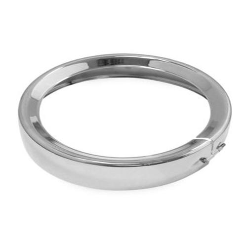 Bulletpruf Chrome 7" Frenched Headlight Trim Ring For 1983 To 2017 Models Motorcycle Street - 160340
