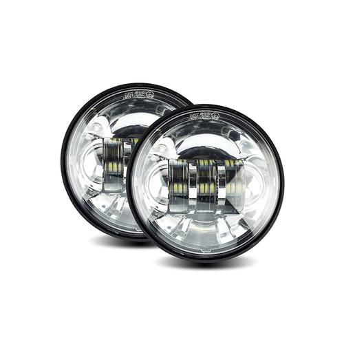 Cyron Integrated 30w 4.5" Chrome Passing Lamp Kit Motorcycle Street - ABIG4.5-A6KC