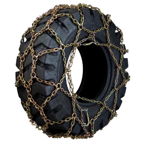 Qualtrax 13.5mm Single Diamond With Wear Bars 23.5-25 Grader Tire Chains