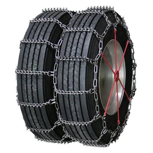 Norse 8mm Studded Alloy Dual Non-Cam 11-24.5 Truck Tire Chains