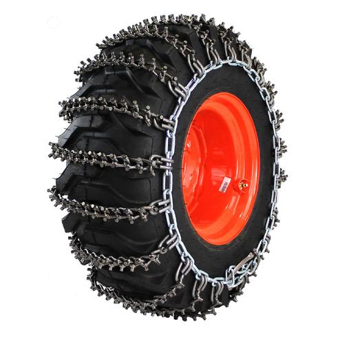 8mm Studded Alloy 2 Link 12-16.5 Skid Loader Tire Chains