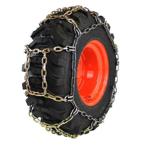 H-Pattern 8mm Square Link Alloy 36-13.50-15 Skid Loader Tire Chains