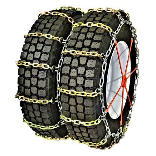 Heavy Duty Square Alloy Dual No Cam 10.50-20 Truck Tire Chains
