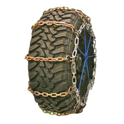 Wide Base (Super Single) HD Square Alloy Cam 305/50-22 Truck Tire Chains