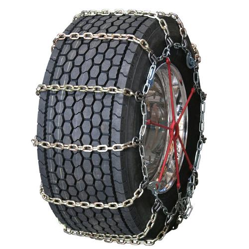 Wide Base (Super Single) Square Alloy Cam 345/55-17 Truck Tire Chains