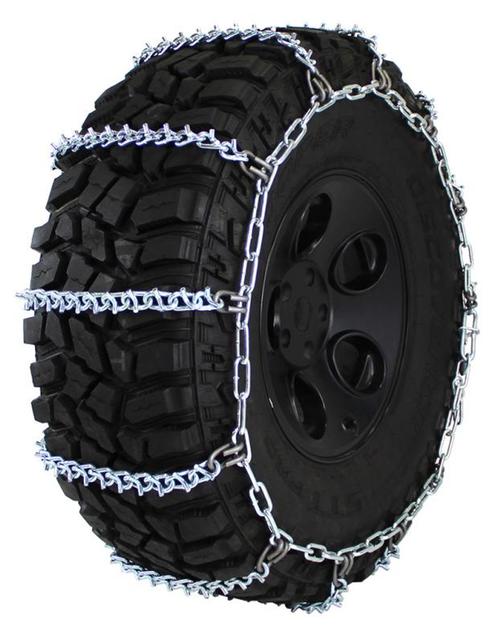 Wide Base (Super Single) V-Bar Non-Cam 37-13.50-20 Truck Tire Chains