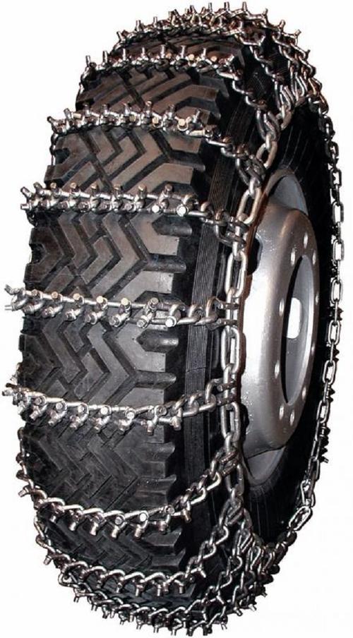 Trygg 8mm Studded Single Non-Cam 2 Link 11-24.5 Truck Tire Chains