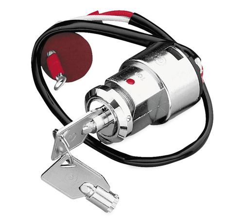 Bulletpruf Three Wire Round Key Ignition Switch Motorcycle Street - 21-5544