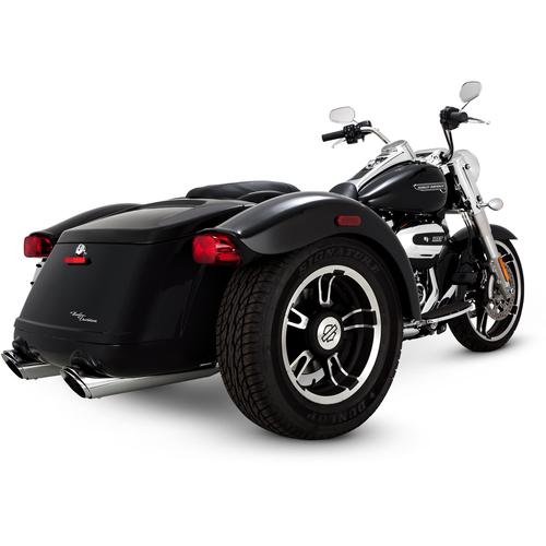 Vance & Hines 4" Twin Slash Chrome Slip On Mufflers Motorcycle Street - 16796