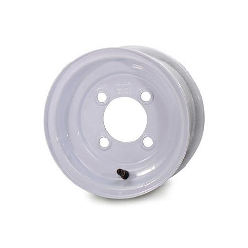Steelmaster Solid Stamped 8X7 White 0 5/4.5 2.50 Trailer Wheel