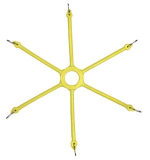 Pair Of Rubber Spider Bungees For Rims 13in. To 16in. Passenger Vehicle 6 Arm Tire Chain Adjusters