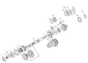 Andrews 3.00:1 1st Gear For 4-Speed Big Twin (5) Motorcycle Street - 201090