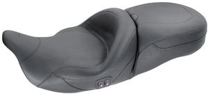 Mustang 1-Piece Heated Super Touring Seat - No Studs Motorcycle Street - 79640