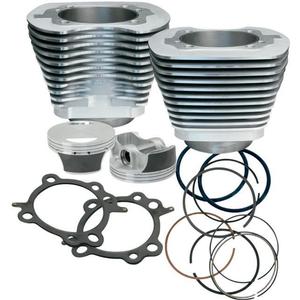 S&S Cycle 98in. Big Bore Kit - Silver Powder-Coat Motorcycle Street - 910-0482
