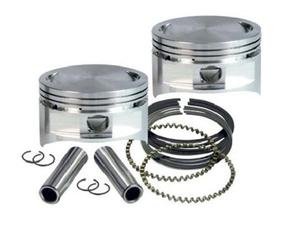 S&S Cycle Forged Piston Kit For 113ci. Motor - Std Bore 4in. - .010in. Oversized Motorcycle Street - 92-1411