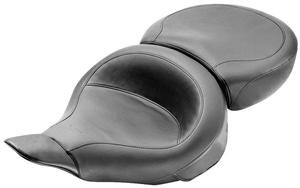 Mustang 1-Piece Ultra Touring Seat - Regal Style - Black Studs Motorcycle Street - 76038