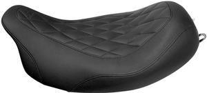 Mustang Wide Tripper Solo Seat - Diamond Stitch - Black Motorcycle Street - 76704