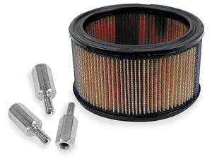 S&S Cycle High-Flow Air Filter And Adapter Kit Motorcycle Street - 17-0045
