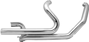 S&S Cycle Power Tune Duals Head Pipes - Chrome Motorcycle Street - 550-0003A
