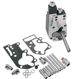 JIMS Flow Pro 1 Billet Oil Pump Body - OEM Black Wrinkle Motorcycle Street - 1711LB