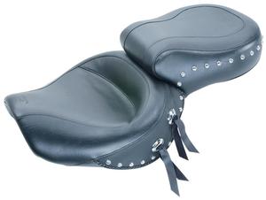 Mustang Wide Touring One-Piece Seat - Studded Motorcycle Street - 75104